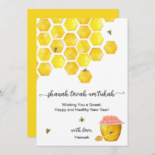 Rosh Hashanah Honey Carte de nouvel an juive