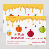Rosh Hashanah Honey Papercut Kaart (Voorkant / Achterkant)