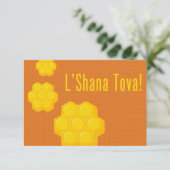 rosh hashanah honingraten kaart (Staand voorkant)