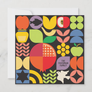 Rosh Hashanah Jewish New Year Greetings Kaart