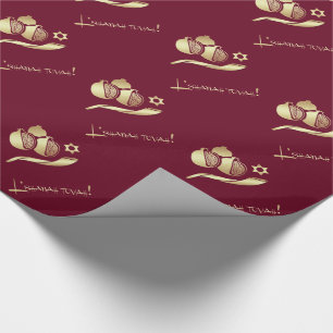 Rosh Hashanah, Joods nieuwjaarscadeaupapier Cadeaupapier