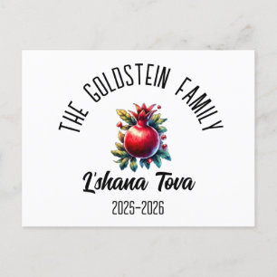 Rosh Hashanah Joodse Nieuwjaar gepersonaliseerde n Feestdagenkaart