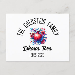 Rosh Hashanah Joodse Nieuwjaar gepersonaliseerde n Feestdagenkaart