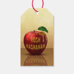 Rosh Hashanah Jwish New Year Honey Apple Cadeaulabel