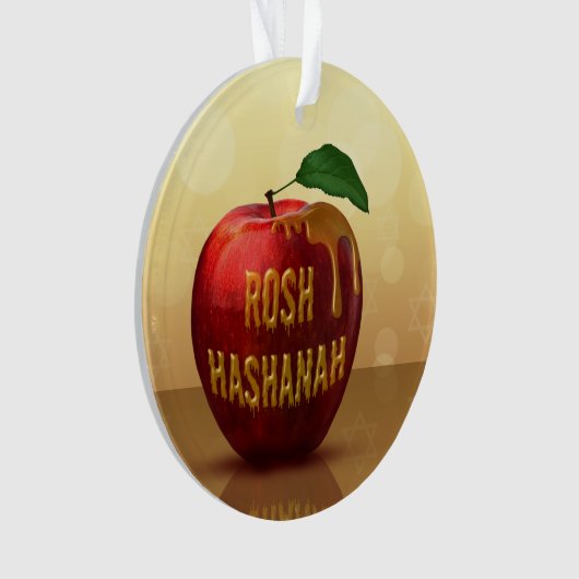 Rosh Hashanah Jwish New Year Honey Apple Ornament (voorkant)