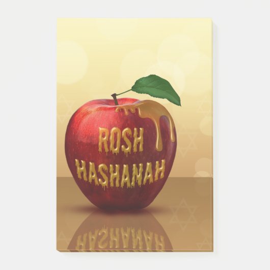 Rosh Hashanah Jwish New Year Honey Apple Post-it® Notes (Voorkant)