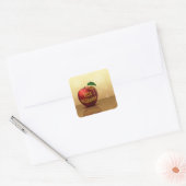 Rosh Hashanah Jwish New Year Honey Apple Vierkante Sticker (Envelop)
