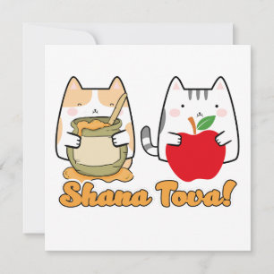 Rosh Hashanah kawaii Katten - Joods Nieuwjaar
