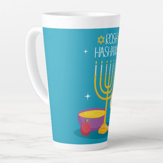 Rosh Hashanah Latte Mug (Angle gauche)