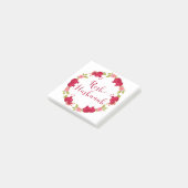 Rosh Hashanah New Year Pomegranate Flower Wreath Post-it® Notes (Schuin)