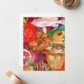 Rosh Hashanah Note Cards Notitiekaartje (Voorkant / Achterkant in situ)