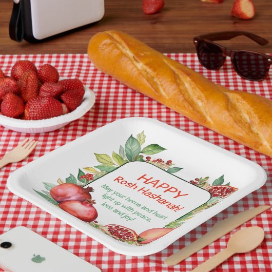 Rosh Hashanah Papier Bord (Picknick)
