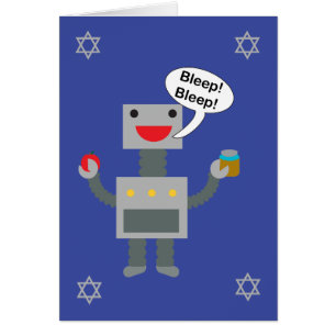 Rosh Hashanah Robot Bslaap Bpiep Funny Personalise