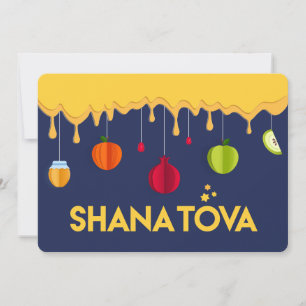 Rosh Hashanah SHANA TOVA Joods Nieuwjaar Feestdagenkaart