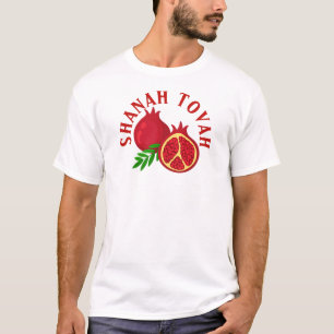 Rosh Hashanah Shanah Tovah Granaatappels T-shirt