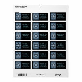 rosh hashanah ( ster van david ) etiket (Full Sheet)