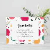 Rosh Hashanah uitnodiging (Staand voorkant)