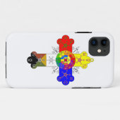Rosicrucian Roos Cross Lamen iPhone Case (Achterkant (horizontaal))