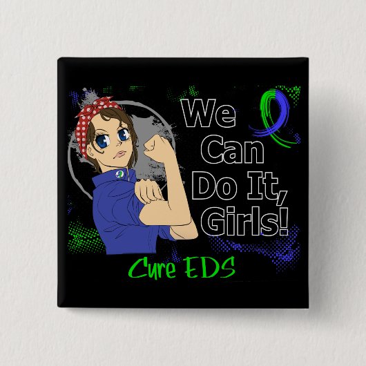 Rosie Anime WCDI EDS Vierkante Button 5,1 Cm (Voorkant)