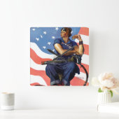 Rosie de Klinkhamer Vierkante Klok (Huis)