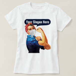 Rosie de Klinknagel Met Mondkapje - Voeg Je Eigen T-shirt