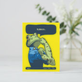 Rosie de Ribbiter Briefkaart (Staand voorkant)