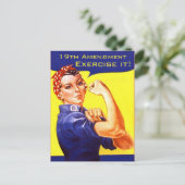 Rosie de Riveter 19de wijziging! Briefkaart (Staand voorkant)