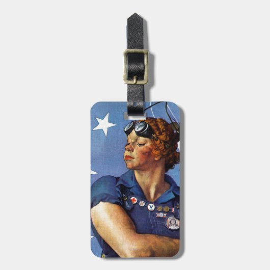 "Rosie de Riveter" Bagagelabel (Voorkant verticaal)