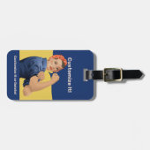 Rosie de Riveter Bagagelabel (Voorkant horizontaal)