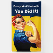 Rosie de Riveter | Banner Tall | Personaliseren (Verticaal)