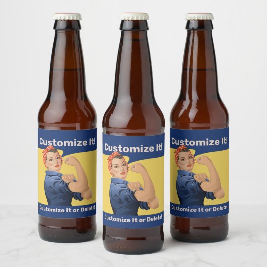 Rosie de Riveter Bier Etiket (Flessen)