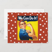 Rosie de Riveter Briefkaart (Voorkant / Achterkant)