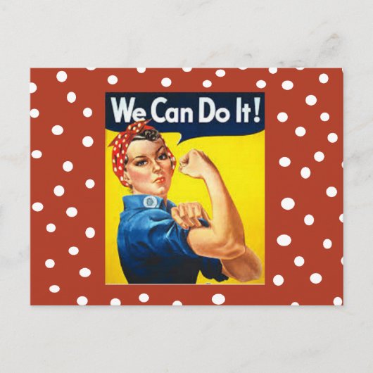 Rosie de Riveter Briefkaart (Voorkant)