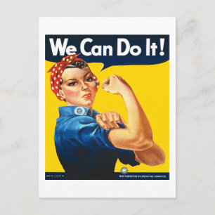 Rosie de Riveter Briefkaart