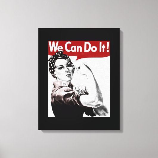 Rosie de Riveter Canvas Afdruk (Voorkant)