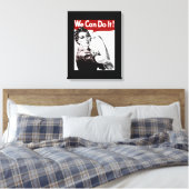 Rosie de Riveter Canvas Afdruk (Insitu (Slaapkamer))