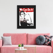 Rosie de Riveter Canvas Afdruk (Insitu (Woonkamer))