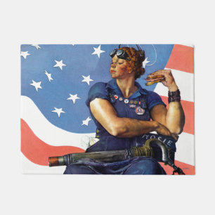 Rosie de Riveter Deurmat