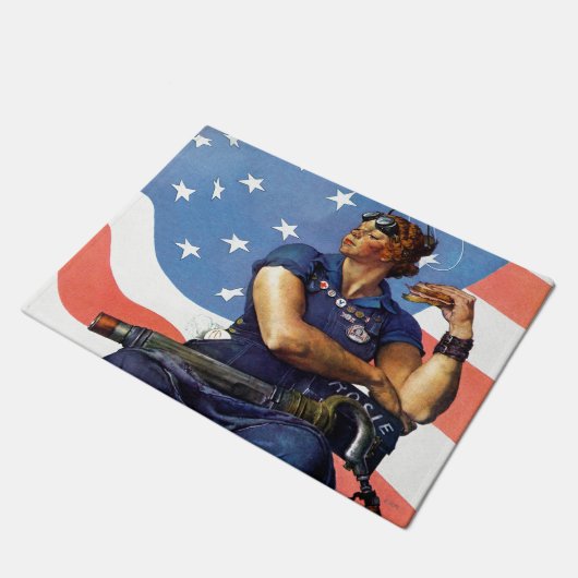 Rosie de Riveter Deurmat (Schuin)