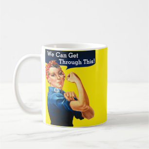 Rosie de Riveter die we hier doorheen kunnen krijg Koffiemok