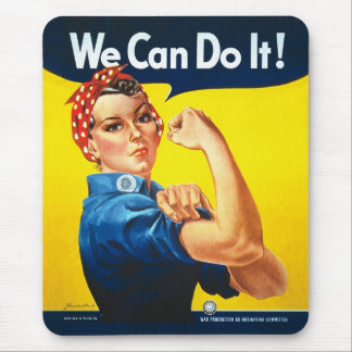 Rosie de Riveter die we kunnen doen de Tweede Were Muismat