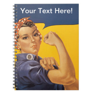 Rosie de Riveter die we kunnen doen. jouw tekst hi Notitieboek