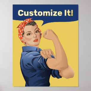 Rosie de Riveter Folie Afdrukken