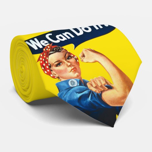 Rosie de Riveter (Iconisch Poster) (We kunnen het! Stropdas (Opgerold)