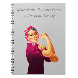 Rosie De Riveter - Kankerroze Notitieboek