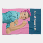 Rosie de Riveter Kitchen Towel Theedoek (Horizontaal)