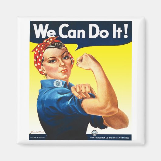 Rosie de Riveter Koelkast Magnet Magneet (Voorkant)