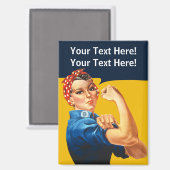 Rosie de Riveter Magneet (Voorkant / Achterkant)