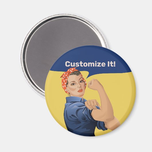 Rosie de Riveter Magneet (Voorkant / Achterkant)