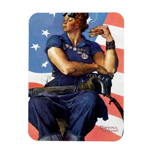Rosie de Riveter Magneet (Verticaal)